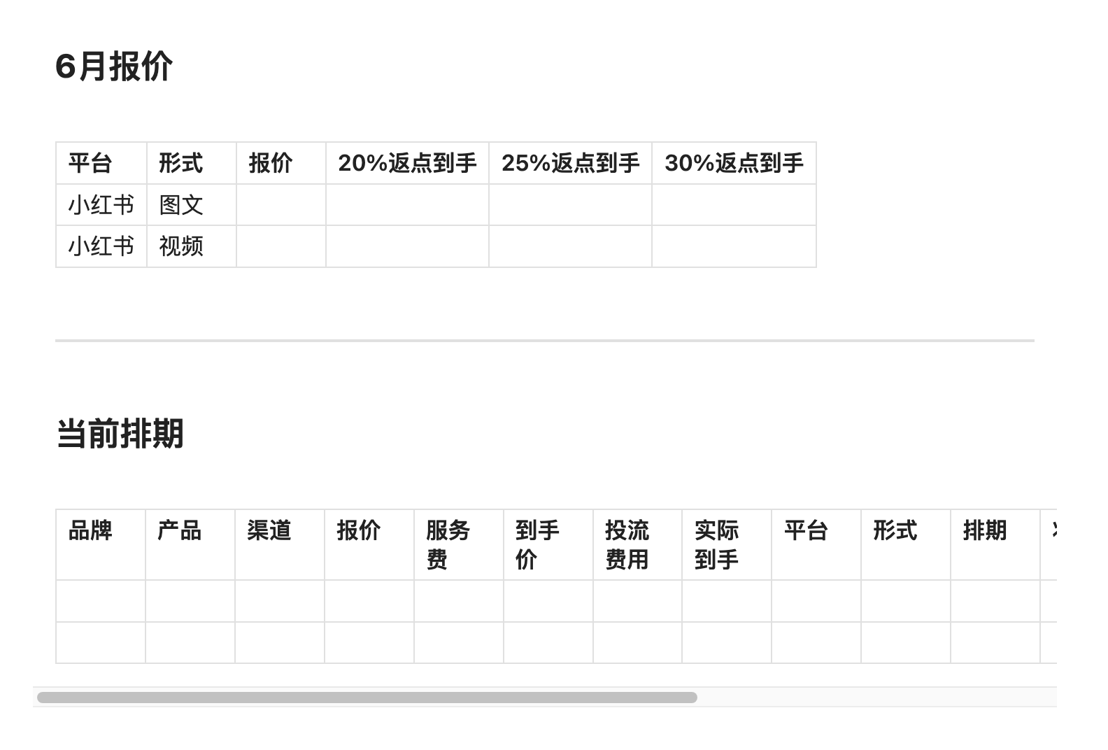 广告排期提醒